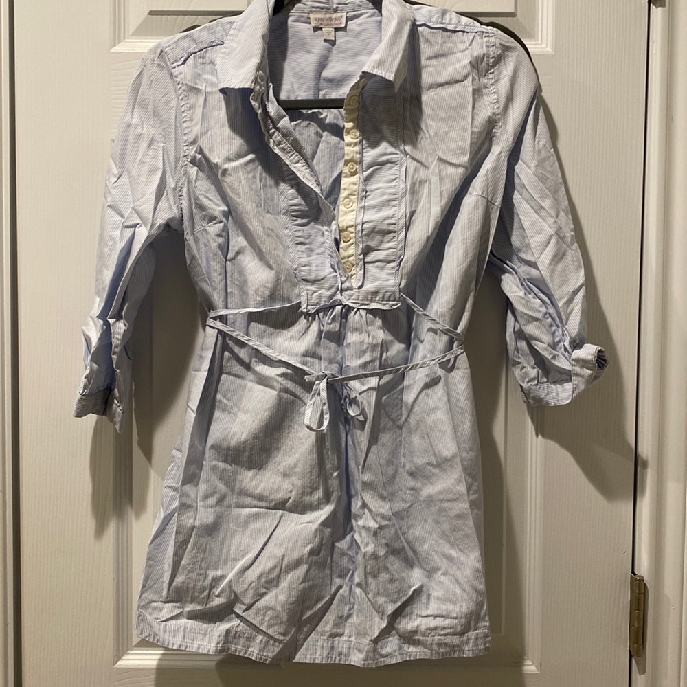 A Pea in the Pod Striped Maternity Blouse